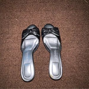 Vintage black kitten heels